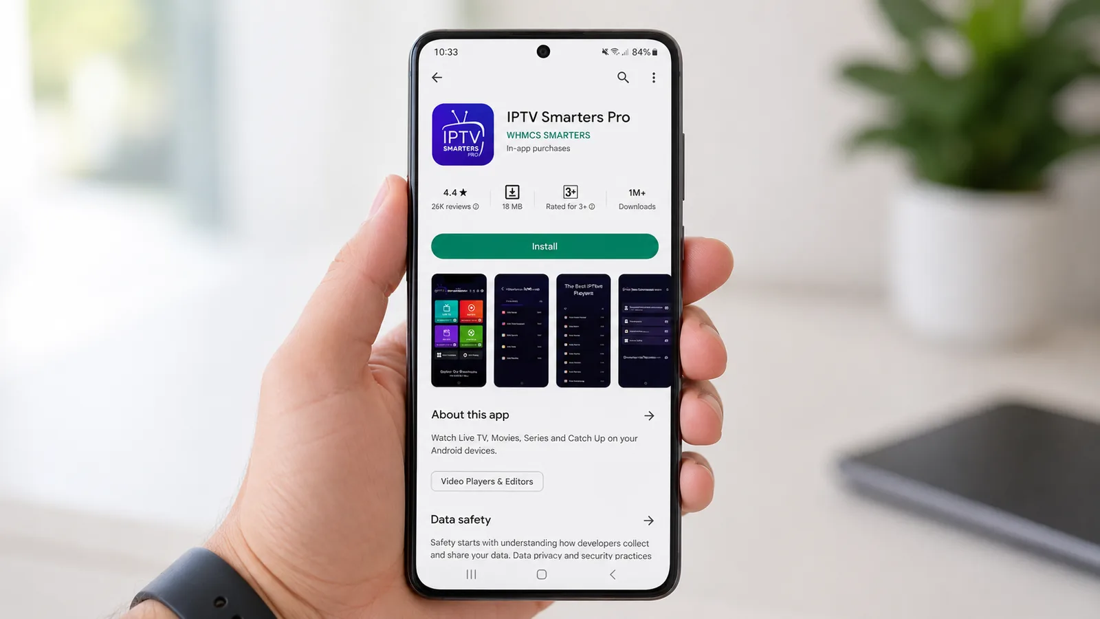 Installing IPTV Smarters Pro for Android Phone from the Google Play Store