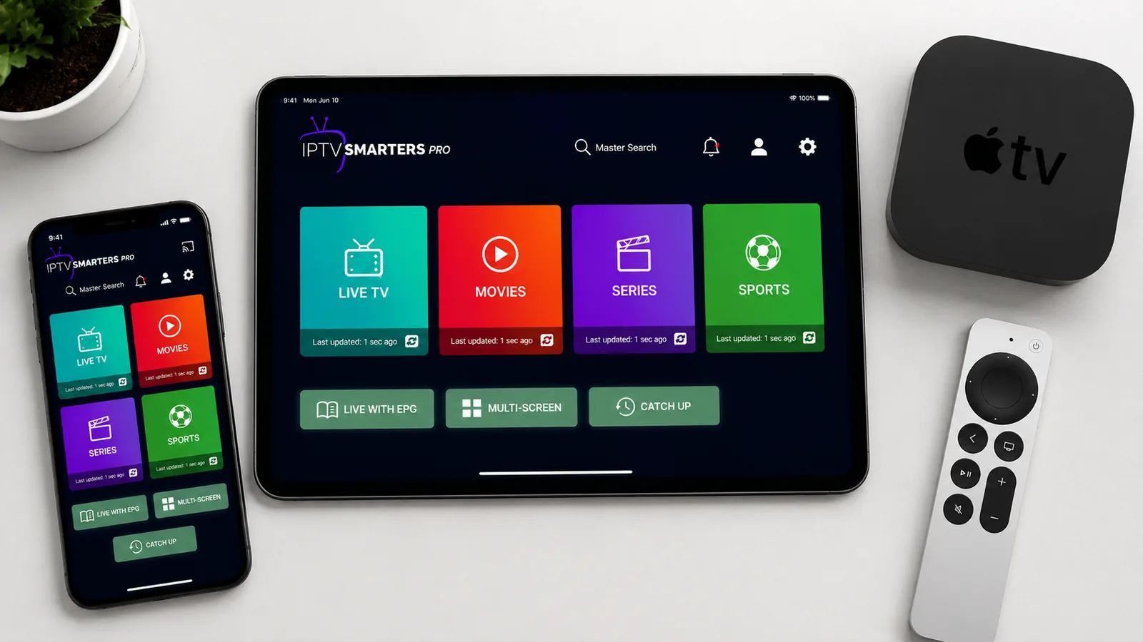IPTV Smarters Pro for Apple Devices on iPhone, iPad and Apple TV