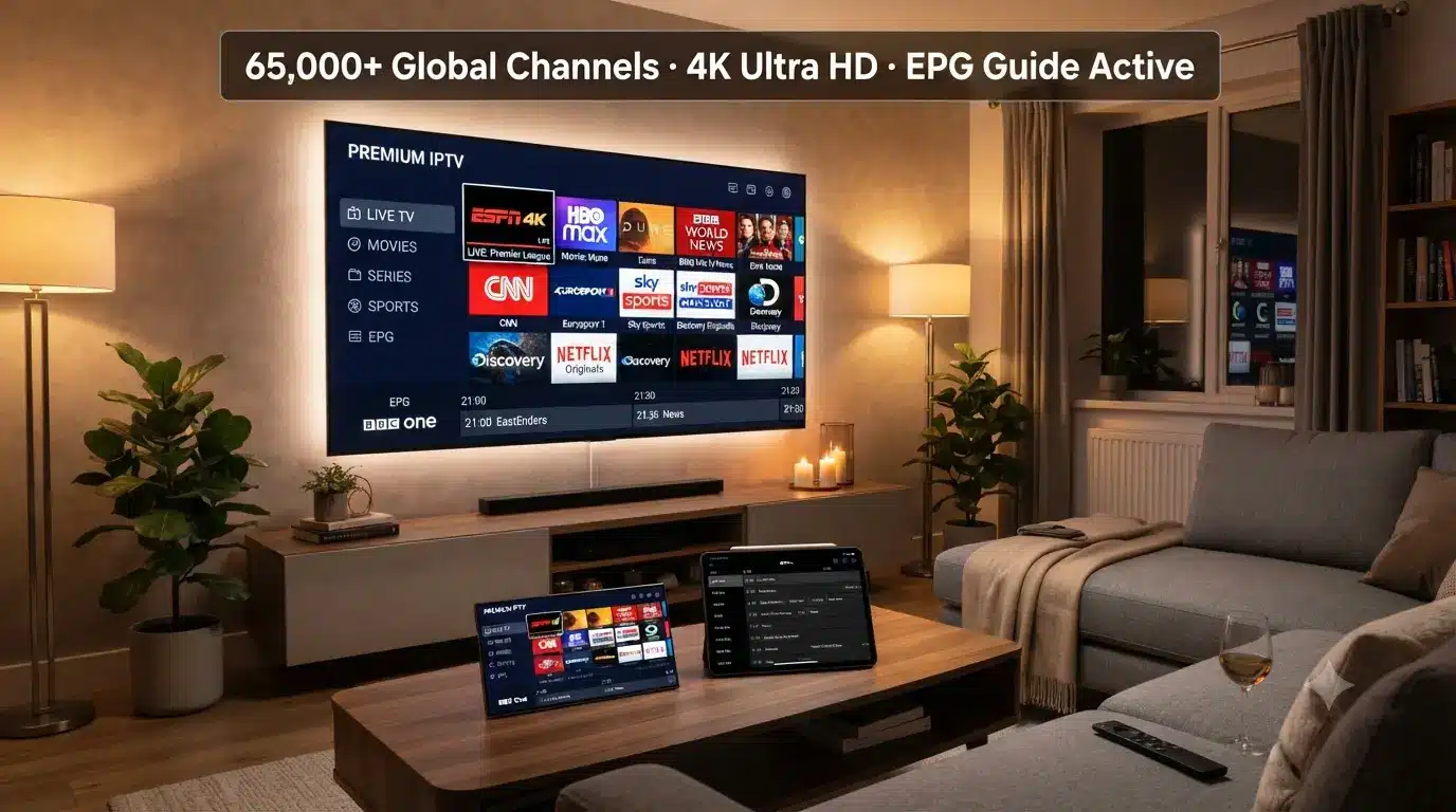 IPTV subscribe in Australia — thousands of live 4K channels on a TV