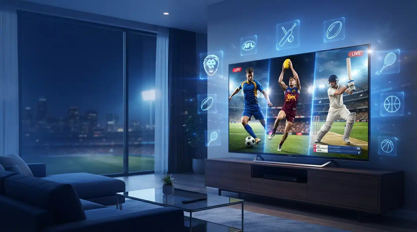 Kayo alternative in Australia — live sport and 65,000+ channels on a TV