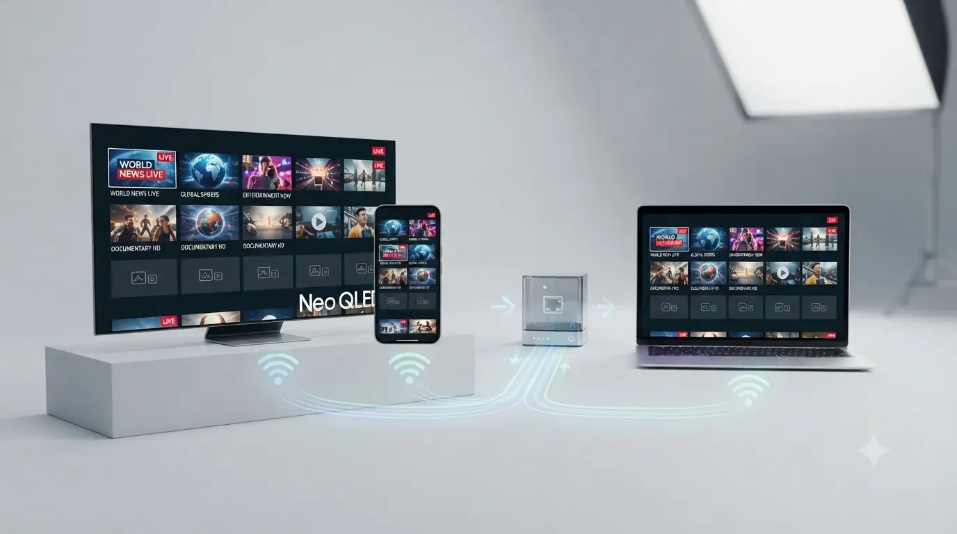 What is IPTV — live TV streamed over the internet on a TV, phone and laptop